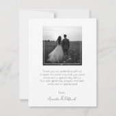 Platte bedankkaart (Achterkant)