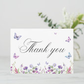 Platte bedankkaart (Staand voorkant)