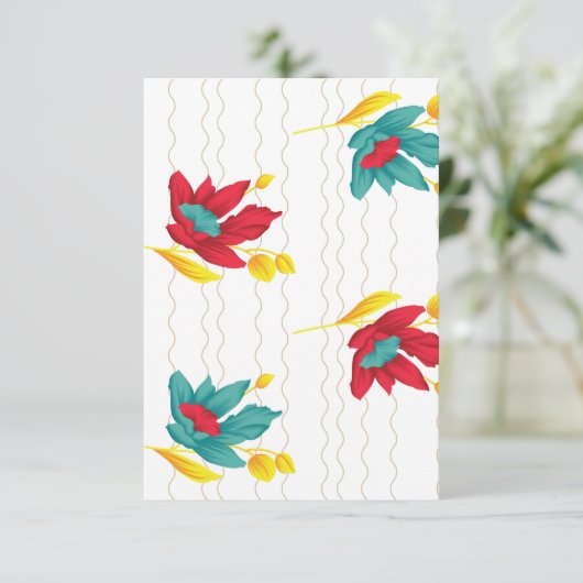 Platte bedankkaart (Staand voorkant)