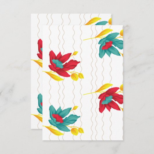 Platte bedankkaart (Voorkant / Achterkant)