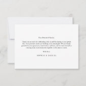 Platte bedankkaart (Achterkant)