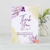 Platte bedankkaart (Staand voorkant)