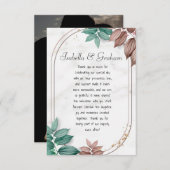 Platte bedankkaart (Voorkant / Achterkant)