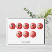 Platte bedankkaart (Staand voorkant)