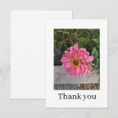 Platte bedankkaart (Voorkant / Achterkant)