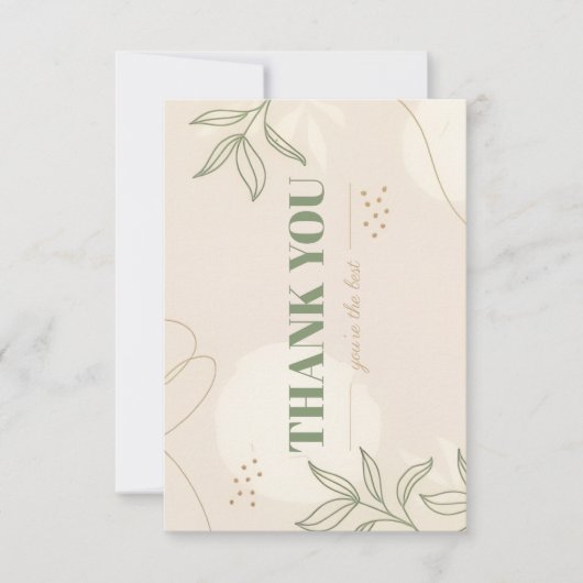 Platte bedankkaart (Voorkant)