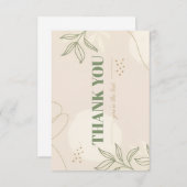 Platte bedankkaart (Voorkant / Achterkant)