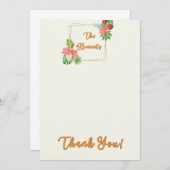 Platte bedankkaart (Voorkant / Achterkant)