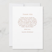 Platte bedankkaart (Achterkant)