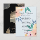 Platte bedankkaart (Voorkant / Achterkant)