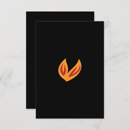 Platte bedankkaart (Voorkant / Achterkant)