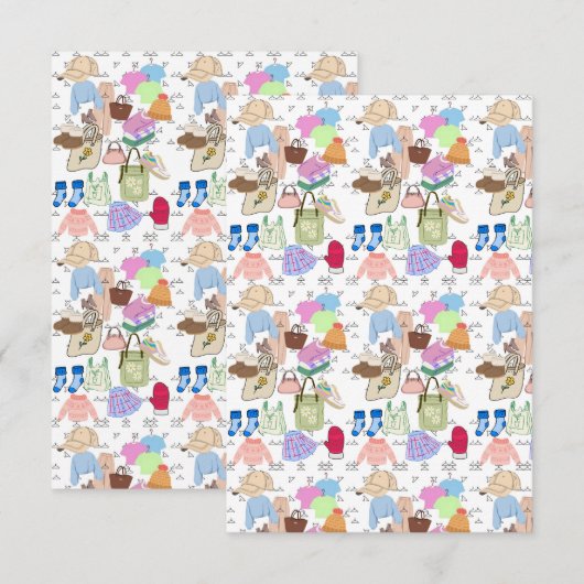 Platte bedankkaart (Voorkant / Achterkant)