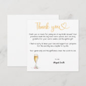 Platte bedankkaart (Voorkant / Achterkant)