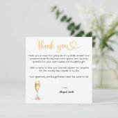 Platte bedankkaart (Staand voorkant)