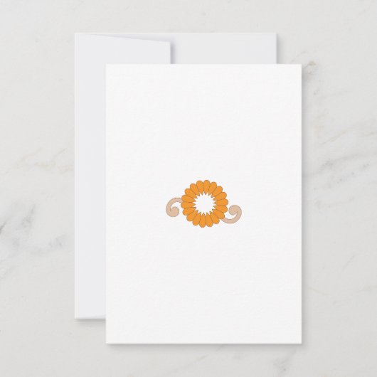 Platte bedankkaart (Achterkant)