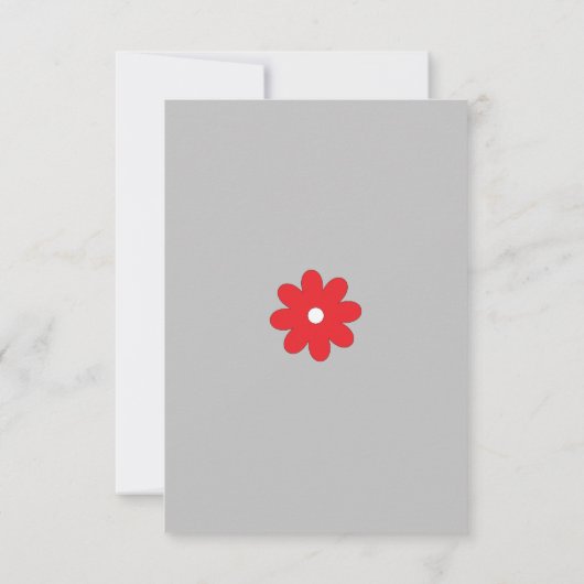 Platte bedankkaart (Achterkant)