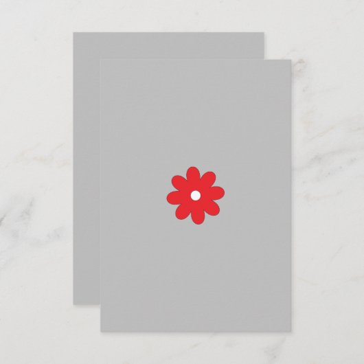 Platte bedankkaart (Voorkant / Achterkant)