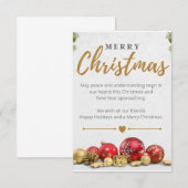 Platte bedankkaart (Voorkant / Achterkant)