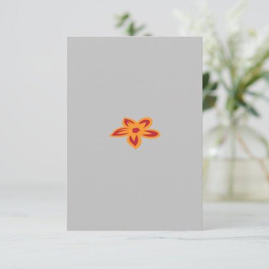 Platte bedankkaart (Staand voorkant)