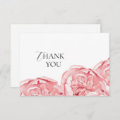 Platte bedankkaart bruidsdouche (Voorkant / Achterkant)