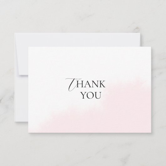 Platte bedankkaart bruidsdouche (Voorkant)