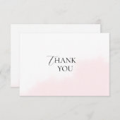 Platte bedankkaart bruidsdouche (Voorkant / Achterkant)