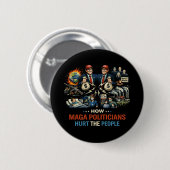 Platte bedankkaart ronde button 5,7 cm (Voorkant /achterkant)