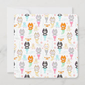 Platte bedankkaart voor 3e verjaardag. (Achterkant)