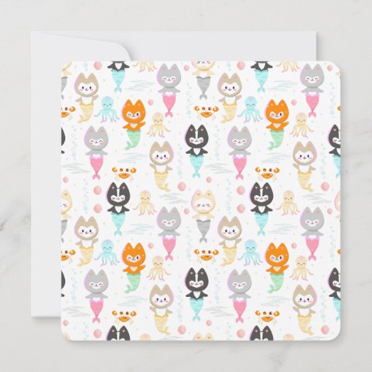 Platte bedankkaart voor 3e verjaardag. (Achterkant)