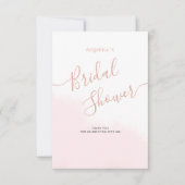 Platte bedankkaart voor een bruidsfeest. (Voorkant)