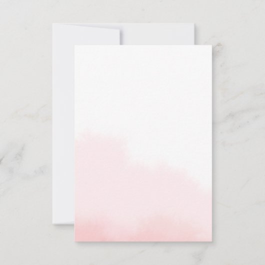 Platte bedankkaart voor een bruidsfeest. (Achterkant)