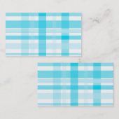 platte bedrijfskaartsjabloon blauw en wit aangepas visitekaartje (Voorkant / Achterkant)