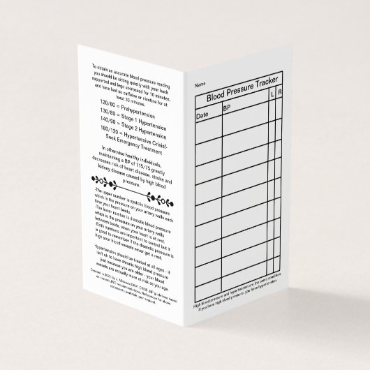 Platte bloeddrukmeter 2021 visitekaartje (Buitenkant)