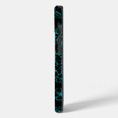 Platte bloemen patroon 01.b Black BG Case-Mate iPhone Case (Achterkant / Links)