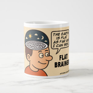 platte breker grote koffiekop