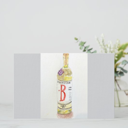 Platte briefkaart, Fancy olie Briefpapier (Staand voorkant)