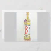 Platte briefkaart, Fancy olie Briefpapier (Voorkant / Achterkant)