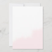 Platte bruids douche uitnodiging kaart (Achterkant)