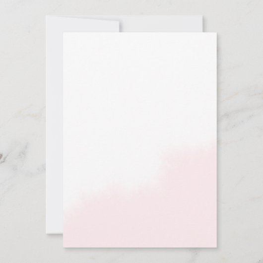 Platte bruids douche uitnodiging kaart (Achterkant)