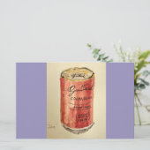 platte cacaokaart briefpapier (Staand voorkant)