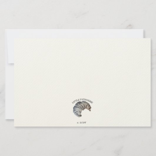 platte cacaokaart briefpapier (Achterkant)