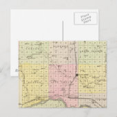 Platte County, Nebraska Briefkaart (Voorkant / Achterkant)