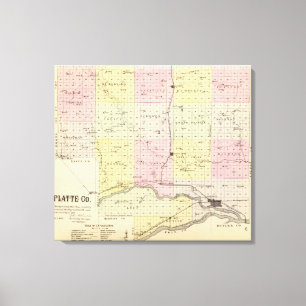 Platte County, Nebraska Canvas Afdruk