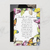 Platte Dank-je-welkaart Bedankkaart (Voorkant / Achterkant)