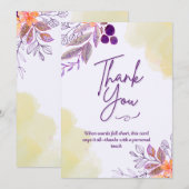 Platte Dankkaart Bedankkaart (Voorkant / Achterkant)