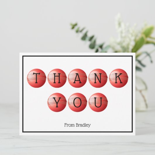 Platte dankkaart bedankkaart (Staand voorkant)