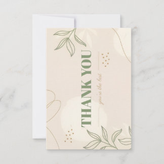 Platte Dankkaart Bedankkaart