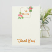 Platte Dankkaart Bedankkaart (Staand voorkant)