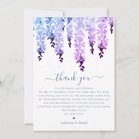 Platte Dankkaart Bedankkaart (Voorkant)