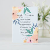 Platte dankkaart bedankkaart (Staand voorkant)